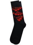Beatles Socks Rubber Soul 7/11 Black 10x20cm
