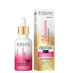 Eveline Unicorn Magic Drops Base-Serum for make-up care 2in1, Vegan 30ml