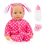 Bayer Design 93822AB Baby doll Anna, soft body, sleeping eyes, speaks, bottle, pacifier, 38 cm (15 inch)