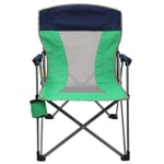 Chair FANGQIAO SHOP Outdoor Home Folding Portable Hard Armrest Load 300 Kg Director Fishing Camping Self-driving 7.10 (Color : Green)