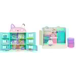 Gabby et la Maison Magique - Gabby Dollhouse - Maison de Poupée Interactive avec 2 Figurines +15Acc & Gabby et la Maison Magique - Playset De Luxe La Cuisine De Petit Chou - 1 Figurine + Accessoires