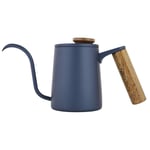 350ml Gooseneck Pour Over Coffee Kettle Stainless Steel Fashion Drip Coffee Pot Teapot New Wooden Handle Long Spout Tea Kettle for Office Home Travel Camping