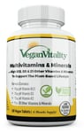 Vegan Vitamins Vegan Supplement with B12 Iron D3 & K2 Supplement for Vegans