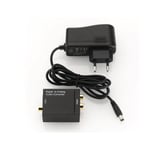 Convertisseur Audio Numérique vers analogique - Convertit un signal numérique (SPDIF Optique ou Coax) en signal analogique (RCA)