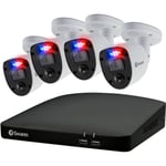 Swann Enforcer 4 Camera 8 Channel DVR Security System 4K Smart Home Security Camera - White
