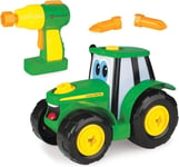 John Deere Build A Johnny Tractor, 16 Piece Building Farm Toy Car, Tractor... 