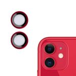 Shellrus Sapphire Camera Lens Cover for iPhone 11/12 Mini / 12. (Red)