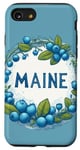 Coque pour iPhone SE (2020) / 7 / 8 Maine Blueberries État du Maine