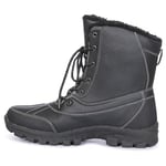 Trespass Hikten, Black, 46, Winter Boots for Men, UK Size 12, Black