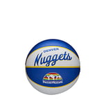 Wilson Mini-Basketball, Team Retro Model, DENVER NUGGETS, Outdoor, Rubber, Size: MINI
