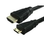 5m Long MINI HDMI Cable Type A to C Male GOLD For Tablet PC Camcorder to TV 4K
