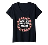 Womens World’s Greatest Mom My Sweet Kid Bought Me This Mothers Day V-Neck T-Shirt