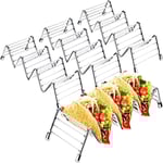 Tacohållare 4-pack tacoställ i rostfritt stål Tacoställ Plats för upp till 16 hårda eller mjuka tacos