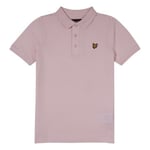 Lyle & Scott Classic Polo Shirt Junior Pink Short Sleeve Size 15-16 Years