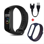 XSHIYQ Smart Bracelet Fitness Tracker Blood Pressure Monitoring Bluetooth Smart Wristband Pedometer Sport Smart Watches adjustable Blue