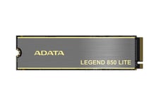 ADATA LEGEND 850 LITE 500 GB, SSD (mörkgrått/guld, PCIe 4.0 x4, NVMe 1.4, M.2 2280)