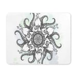 Trippy Nautical Mandala with Octopus Tentacles and Floral Elements Rectangle Non-Slip Rubber Laptop Mousepad Mouse Pads/Mouse Mats Case Cover for Office Home Woman Man Employee Boss