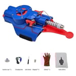 Spiderman Web Shooter Launcher Snöre Leksak Elektrisk Rullande Spindelnät Skyttar Barn Spindel Silke Handskar Rollspel Leksak Blue