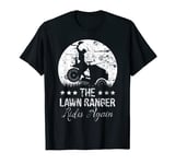 The Lawn Ranger Rides Again Lawn Tractor Mower Mowing Grunge T-Shirt