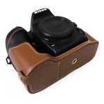 Nikon D7500 Digital SLR kameraskydd för underdelen koskinn - Brun