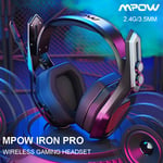 MPOW 2.4G Wireless 3.5mm Gaming Headset Headphones For Xbox One PS5 PS4 Switch