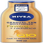 NIVEA Q10 Firming Plus Radiance Gradual Tan (400 ml), 400 400 ml (Pack of 1)