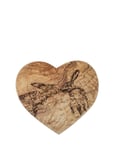 Skærebræt Hjerteform Kyssende Hare 21Cm Brown Naturally Med