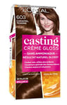 L'Oréal Paris Casting Crème Gloss Coloration Ton sur Ton pour Cheveux - Sans Ammoniaque - Caramel (603)