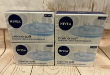 Nivea Creme Soft Care Soap Bars 8x 100g