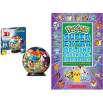 Ravensburger Pokemon 3D Jigsaw Puzzle Ball & Super Extra Deluxe Essential Handbook: The Need-To-Know STATS and Facts on Over 900 Characters: The Need-To-Know STATS and Facts on Over 875 Characters: 1