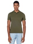 JACK & JONES Men's Polo Tshirt Casual Cotton Collared Neck Short Sleeve Tee Top for Men -Green -L