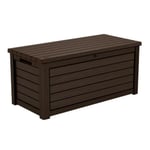 KETER - Coffre de rangement extérieur en résine 630 litres Marron - Malle de jardin