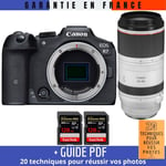 Canon EOS R7 + RF 100-500mm F4.5-7.1 L IS USM + 2 SanDisk 128GB Extreme PRO UHS-II SDXC 300 MB/s + Guide PDF ""20 techniques pour r?ussir vos photos