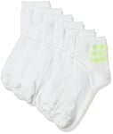 adidas 3S Ankle 3PP Socks, Unisex Adult, White/White/Versen, 2XL