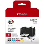 Canon PGI-1500XL 4 Colour Ink Cartridge Multipack (9182B004)