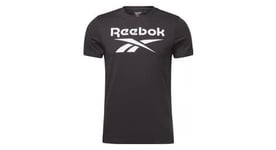 T shirt reebok identity logo noir