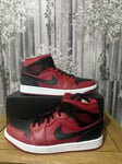 Nike Air Jordan 1 Mid Gym Red Men’s Size UK 9.5 EUR 44.5 US 10.5 (554724-660)