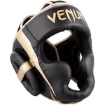 Venum Unisex Elite Headgear, Black/Gold, One Size
