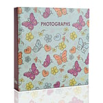 ARPAN Album mémo pour Photos de 200 x 4 x 6 Pouces 10x15 cm Papillons 22 x 21,5 x 4,5 cm
