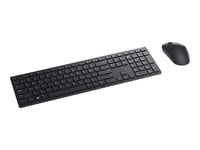 Dell Pro KM5221W - Ensemble clavier et souris - sans fil - 2.4 GHz - Français canadien - noir - pour Precision 7560; XPS 13 9310, 15 9510