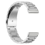 Fitbit Versa 4 Stilrent länkarmband i metall, silver