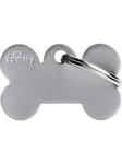 MyFamily ID Tag Basic collection Small Bone Grey in Aluminum