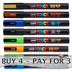Posca Pc-3m Marker By Uni-ball Full Range 27 Colours Buy 4, Pay For 3