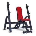 Weights Bench, Adjustable Benches Weight table multifunctional weight bench barbell bed bench press squat rack house dumbbell bench Benches (With barbell stool) ( Color : Red , Size : 147*74*50cm )