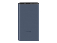Xiaomi PB100DPDZM - Strömförsörjningsbank - 10000 mAh - 22.5 Watt - 3 A - PD, QC 3.0 - 3 utdatakontakter (2 x USB, 24 pin USB-C) - blå