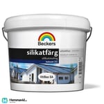 Beckers Silikatfärg UTGÅR, endast möjlig i mörka kulörer.