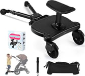 Universal Buggy Board with Seat, Kiddy Board with Pram Organiser Bag