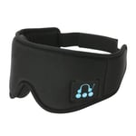 IPOTCH Sleep Headphones 3D Eye Mask, Bluetooth 5.0 Wireless Music Mask, Eye Shade Cover Blindfold for Men Women Sleeping, Travel - Black