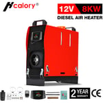 HCalory 8KW 12V chauffage à air diesel avec LCD pour camion