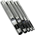 5-pack 2/3/4/6/8mm hålslag/stansverktyg/stansverktyg - ihålig stans